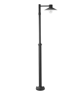 Coastal Resistant Black Scandi-Style Lamppost Light 